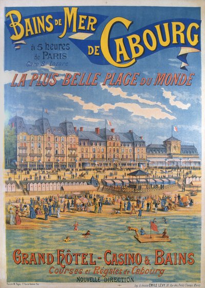 Poster di Cabourg da Emile Levy